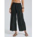 Striped Print Elastic Waist Wide Leg Lounge Pants For Women